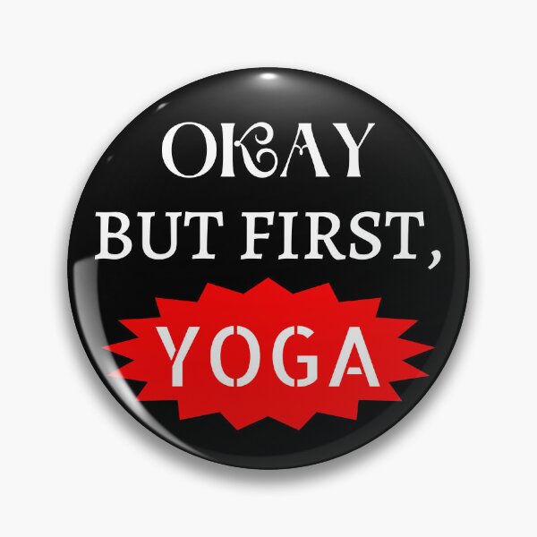 Item preview, okay but first yoga cartoon, yoga tank, yoga tank top, yoga muscle tank designed and sold by Trucker10.