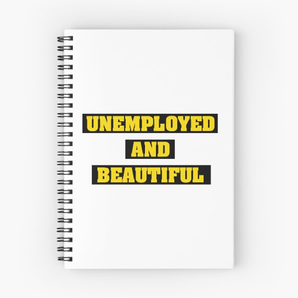Item preview, Unemployed and Beautiful | Black with Yellow designed and sold by VimuDS.