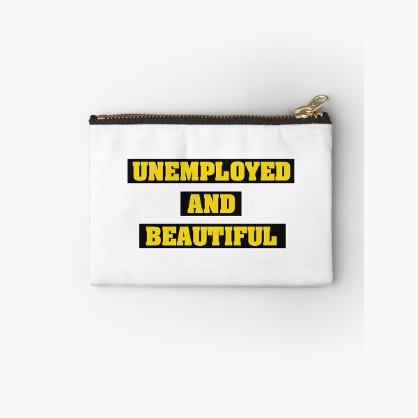 Item preview, Unemployed and Beautiful | Black with Yellow designed and sold by VimuDS.
