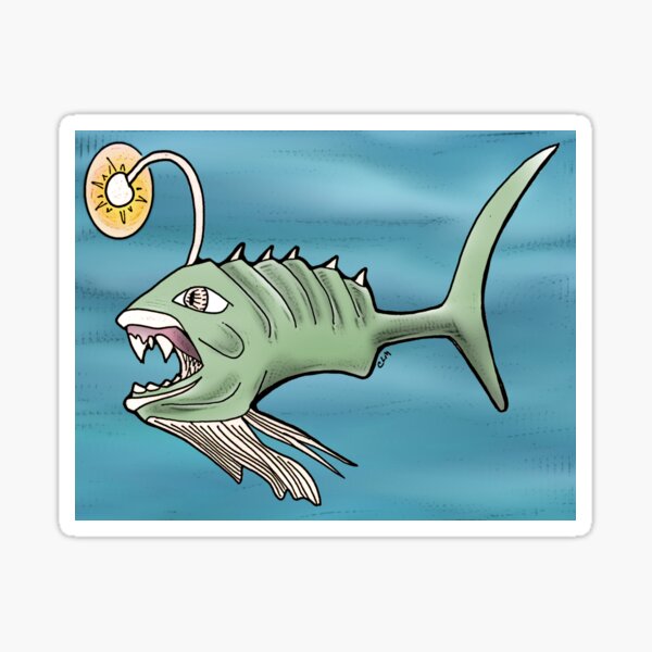 Angler Fish Sticker