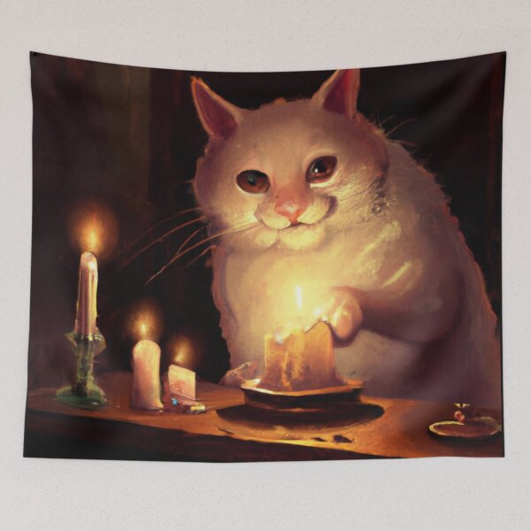 Item preview, Hendrik the Cat, in candlelight (Baroque) designed and sold by thecatandkettle.