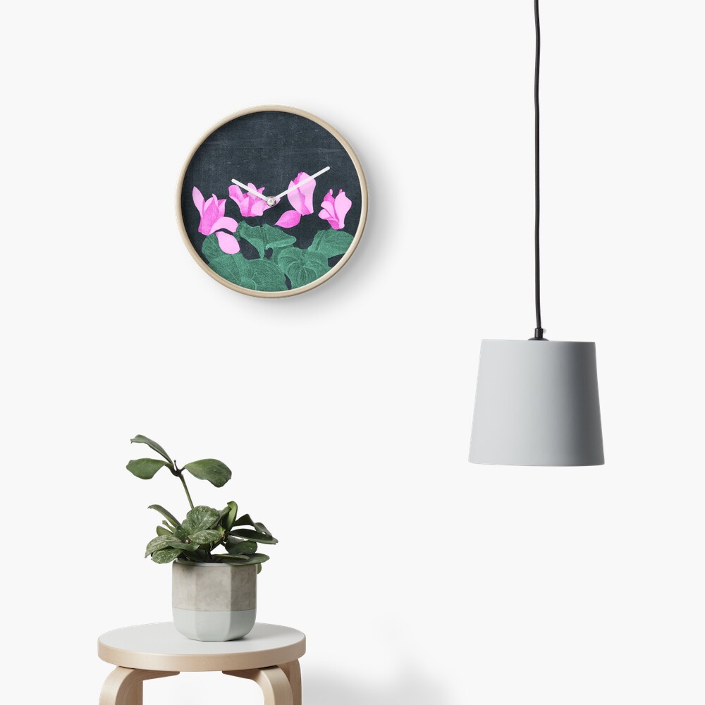 Cyclamen Clock