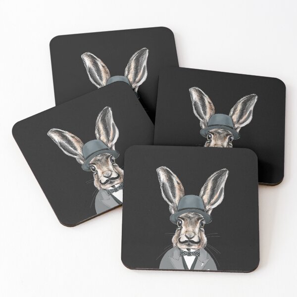 Item preview, Harecule Poirot - Hercule Poirot cute hare bunny designed and sold by PG Illustration.