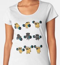 OLYMPIC LIFTING PUGS Women's Premium T-Shirt