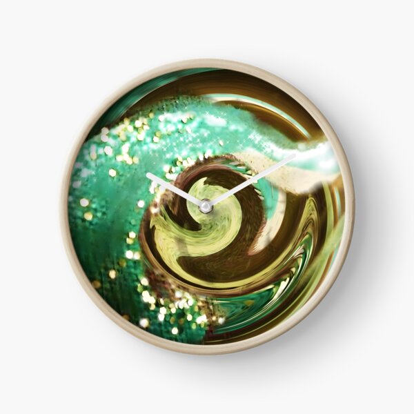 Item preview, Teal Glitter Sparkle In A Optic Distortion Vortex Swirl  designed and sold by VincentRich.