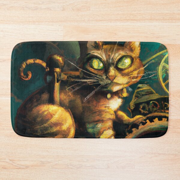 Item preview, Gizmo the Cat, piloting a machine (Fantasy) designed and sold by thecatandkettle.