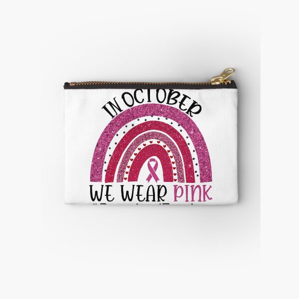 Item preview, Pink Rainbow Breast Cancer Awareness In October We Wear Pink #PreschoolTeacher designed and sold by xteamdesign.