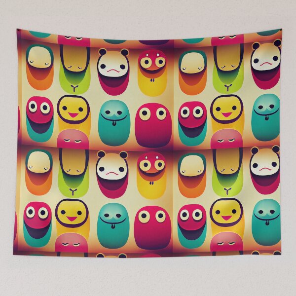 Item preview, Character emojis and emoticons - Created by Artificial Intelligence designed and sold by Created-by-AI.
