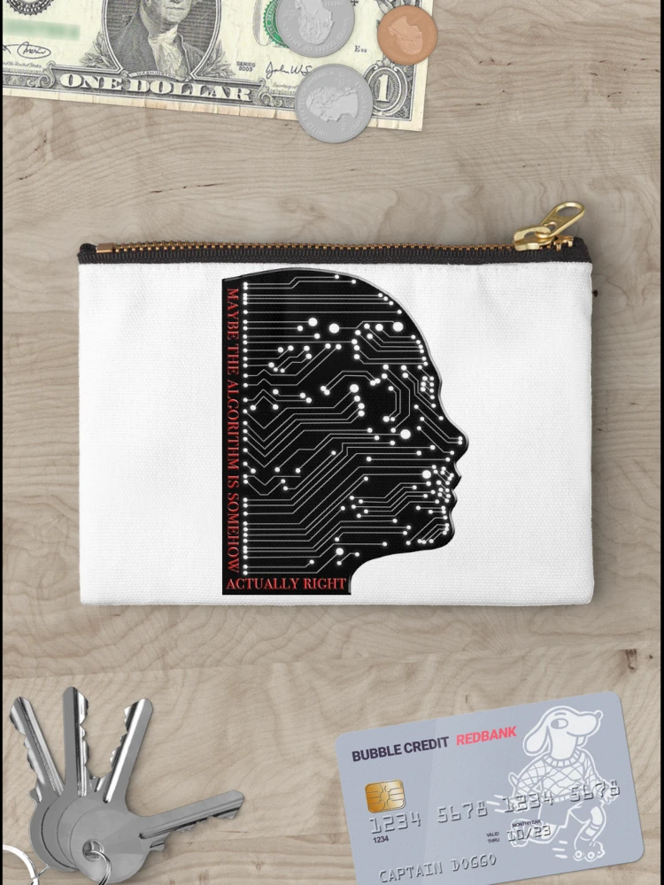 Thumbnail 3 of 4, Zipper Pouch, Algorithm  designed and sold by nerdpins.