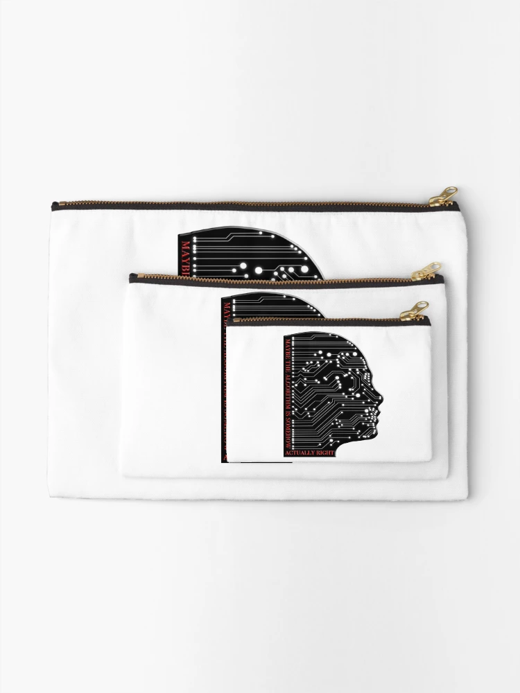 Thumbnail 2 of 4, Zipper Pouch, Algorithm  designed and sold by nerdpins.