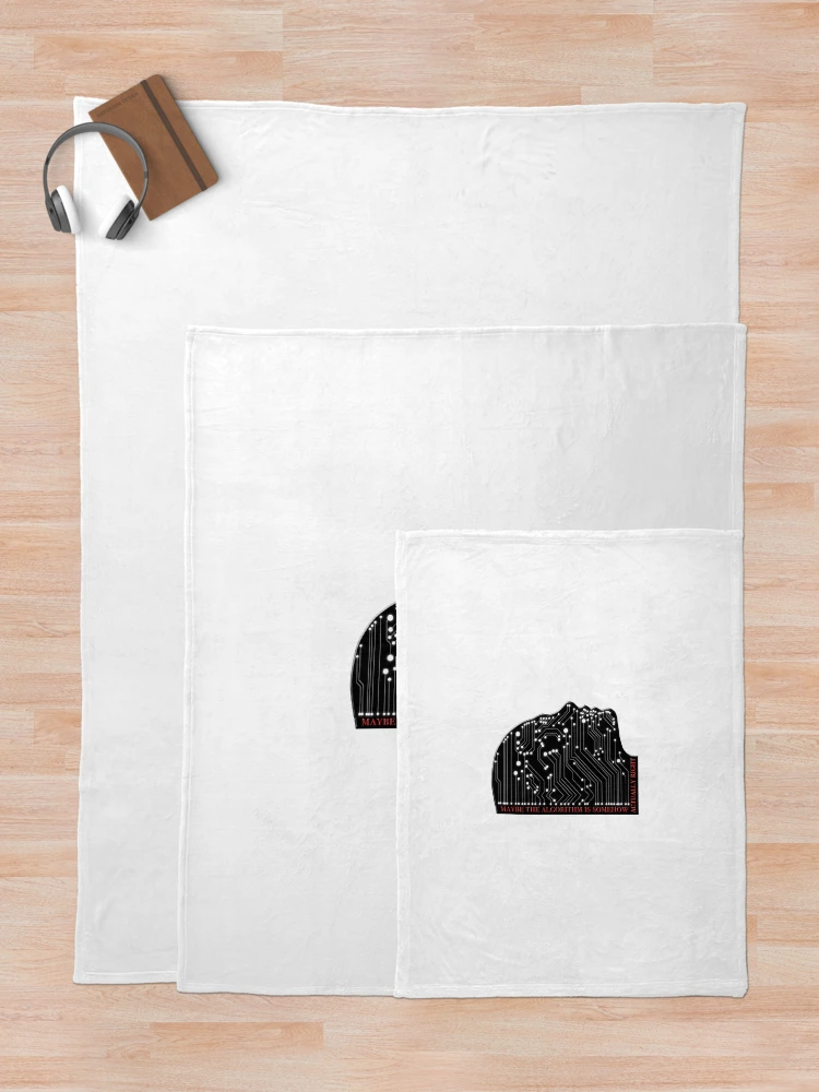 Thumbnail 5 of 6, Throw Blanket, Algorithm designed and sold by nerdpins.