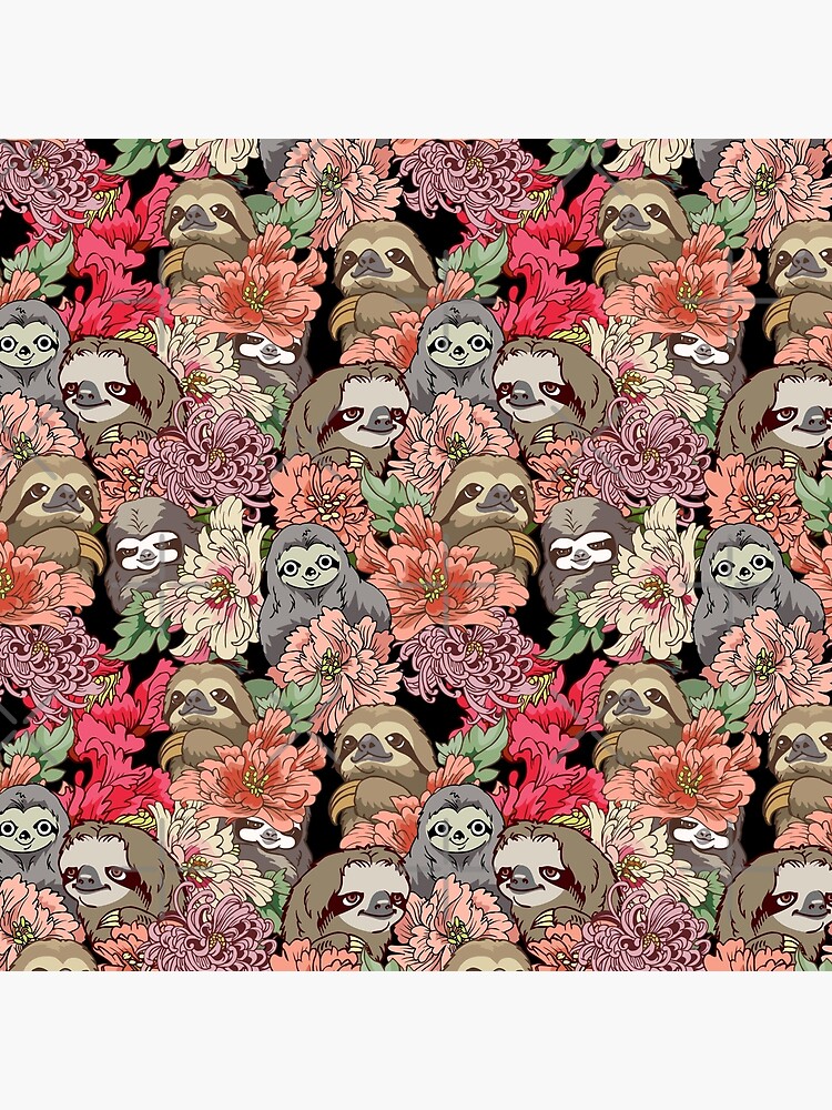 Thumbnail 3 of 3, Throw Pillow, Because Sloths designed and sold by Huebucket.