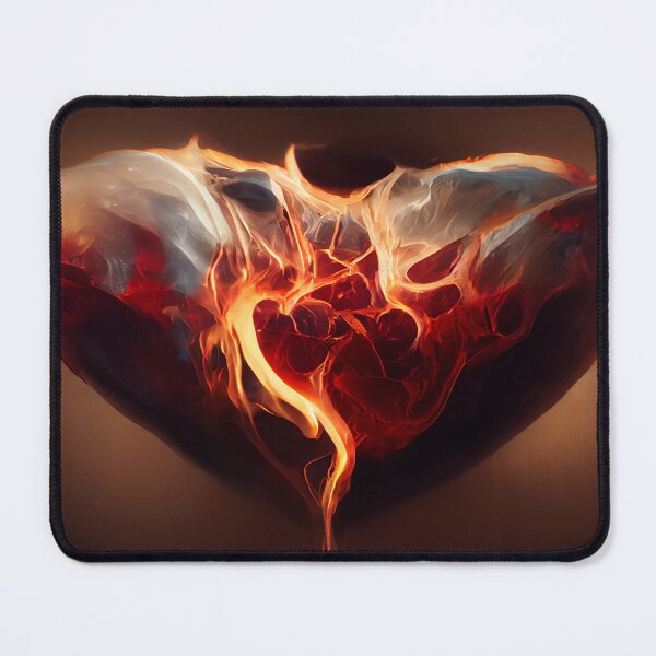 Item preview, Flaming Heart Art  /  Flame Heart Unwind Designs designed and sold by Unwind-Art-Work.