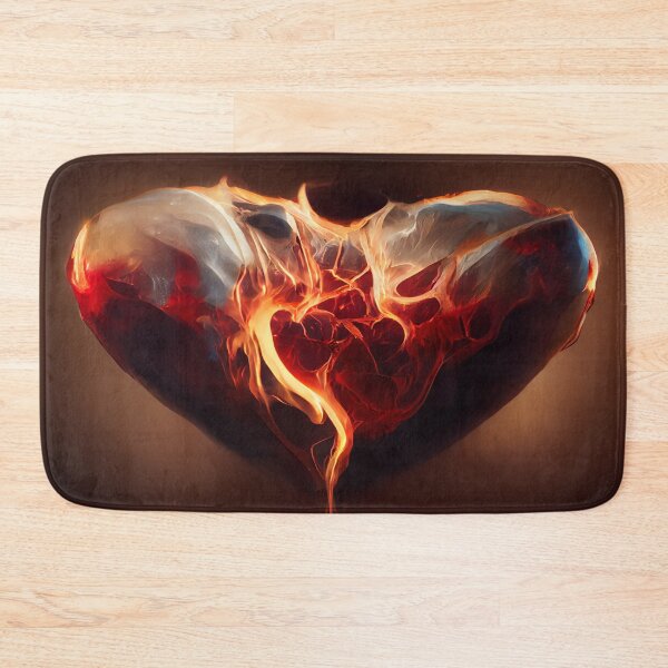 Item preview, Flaming Heart Art  /  Flame Heart Unwind Designs designed and sold by Unwind-Art-Work.
