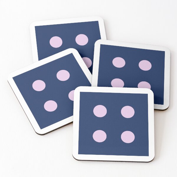 Item preview, Navy pink polka dots designed and sold by LouiseRossArt.