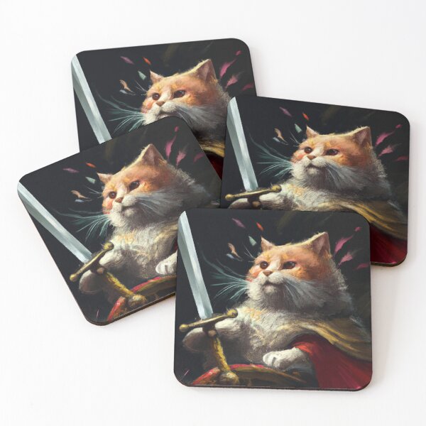 Item preview, Leon the Cat, champion of cats (Baroque) designed and sold by thecatandkettle.
