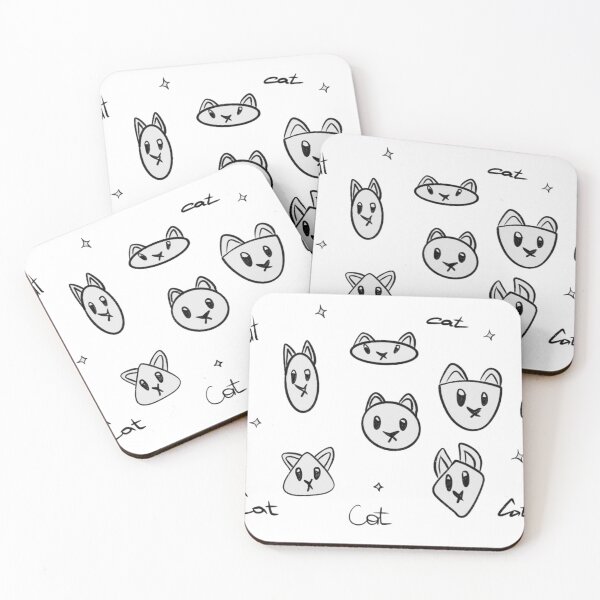 Item preview, Cat faces with the words  designed and sold by Anton-Domin-Art.