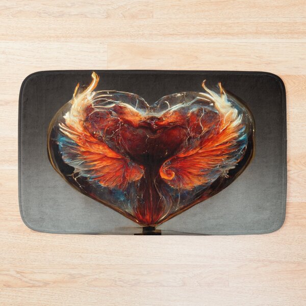 Item preview, Flaming Heart Art  /  Flame Heart Unwind Designs designed and sold by Unwind-Art-Work.