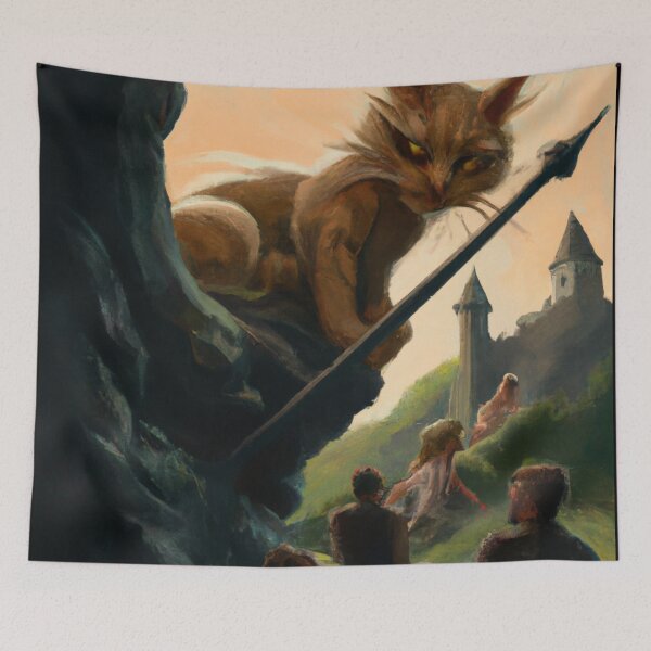 Item preview, Tobias the Cat, watching his people (Baroque) designed and sold by thecatandkettle.