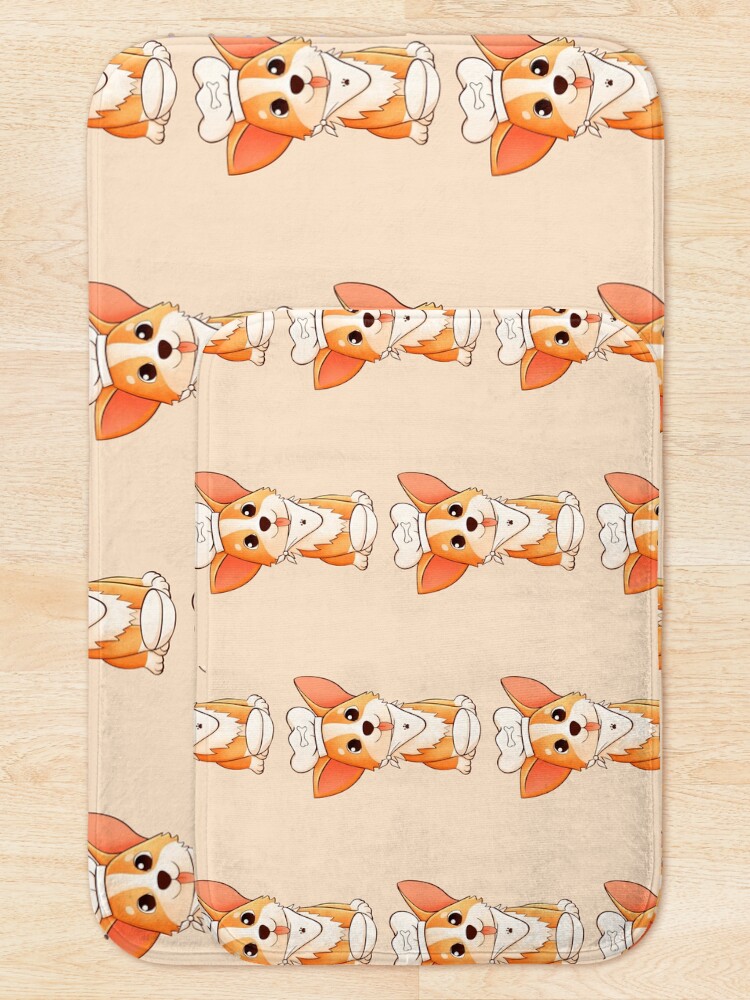 Alternate view of Cooking Corgi Bath Mat