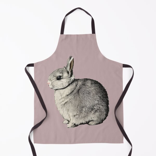 Item preview, Vintage Black Otter Netherland Dwarf Rabbit Florida White Pet Bunny Lady designed and sold by wigobun.