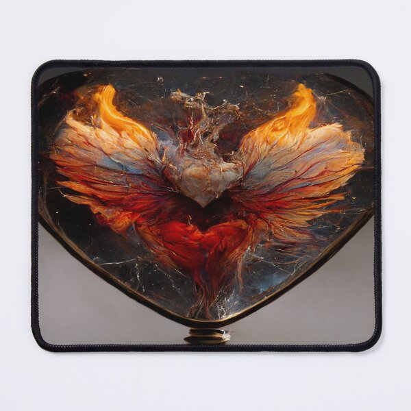Item preview, Flaming Heart Art  /  Flame Heart Unwind Designs designed and sold by Unwind-Art-Work.