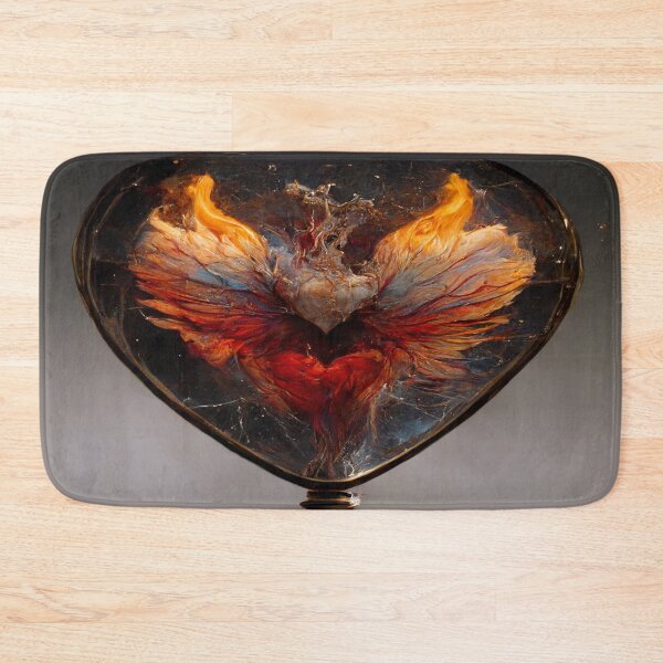 Item preview, Flaming Heart Art  /  Flame Heart Unwind Designs designed and sold by Unwind-Art-Work.