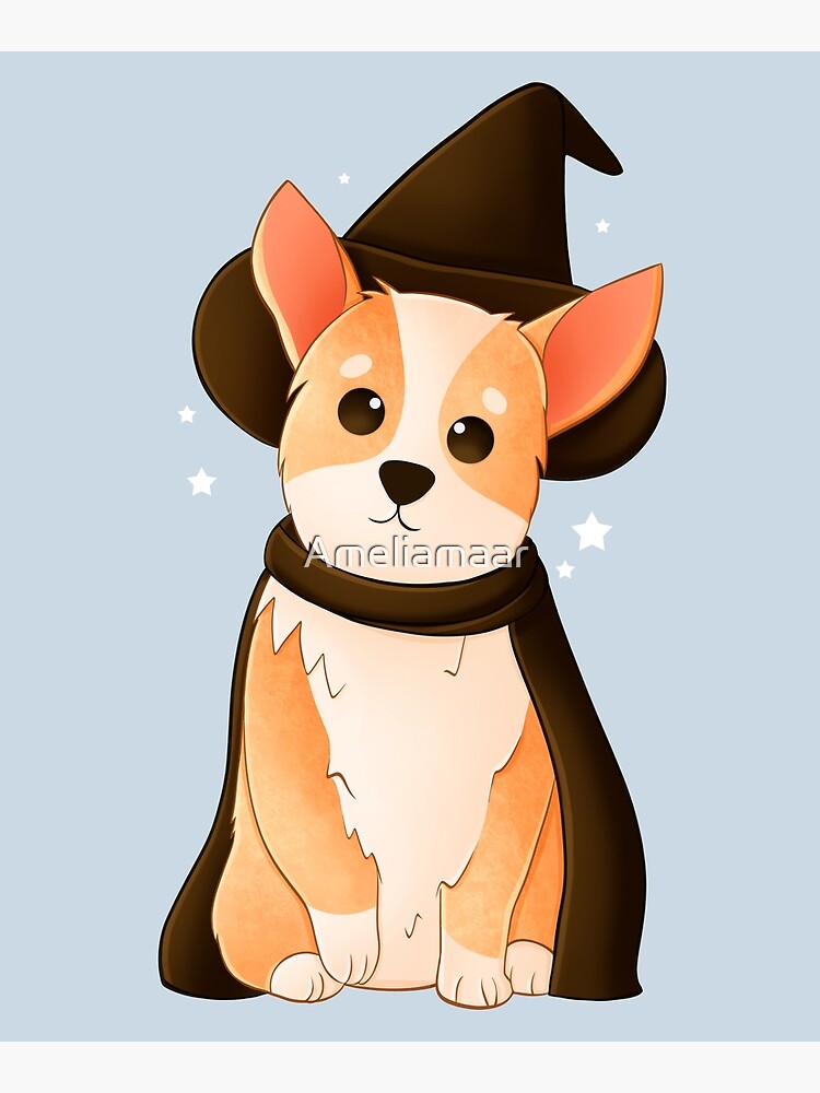 Corgi Magic Witch by Ameliamaar