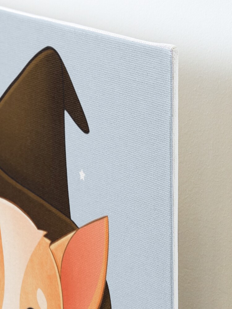 Alternate view of Corgi Magic Witch Mounted Print