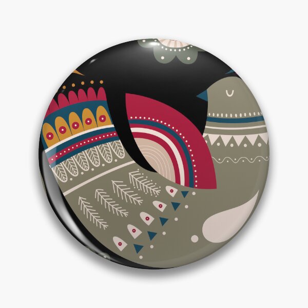 Artikelvorschau, Winter Scandinavian Bird Ethnic Style entworfen und verkauft von SpiritualArtT.