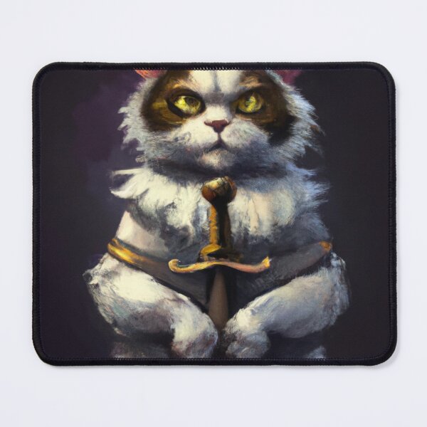 Item preview, Matti the Cat, posing with sword (Baroque) designed and sold by thecatandkettle.