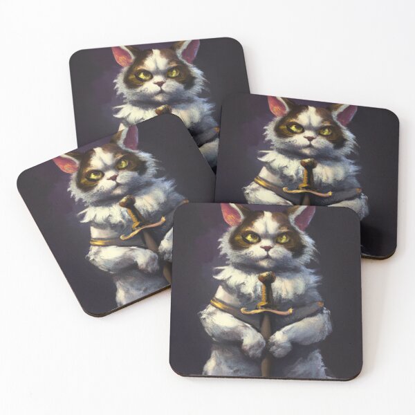 Item preview, Matti the Cat, posing with sword (Baroque) designed and sold by thecatandkettle.