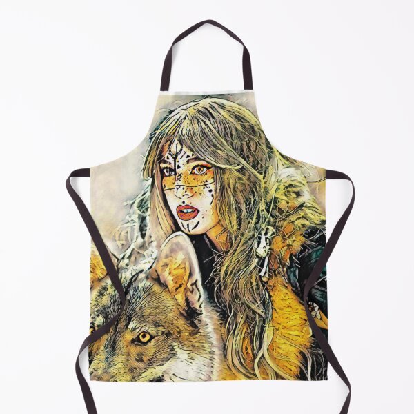 Item preview, Lady and her wolf designed and sold by MagiLand ⭐⭐⭐⭐⭐.