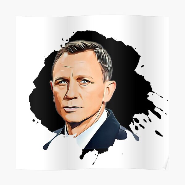 007 Portrait de l'agent James Bond Poster