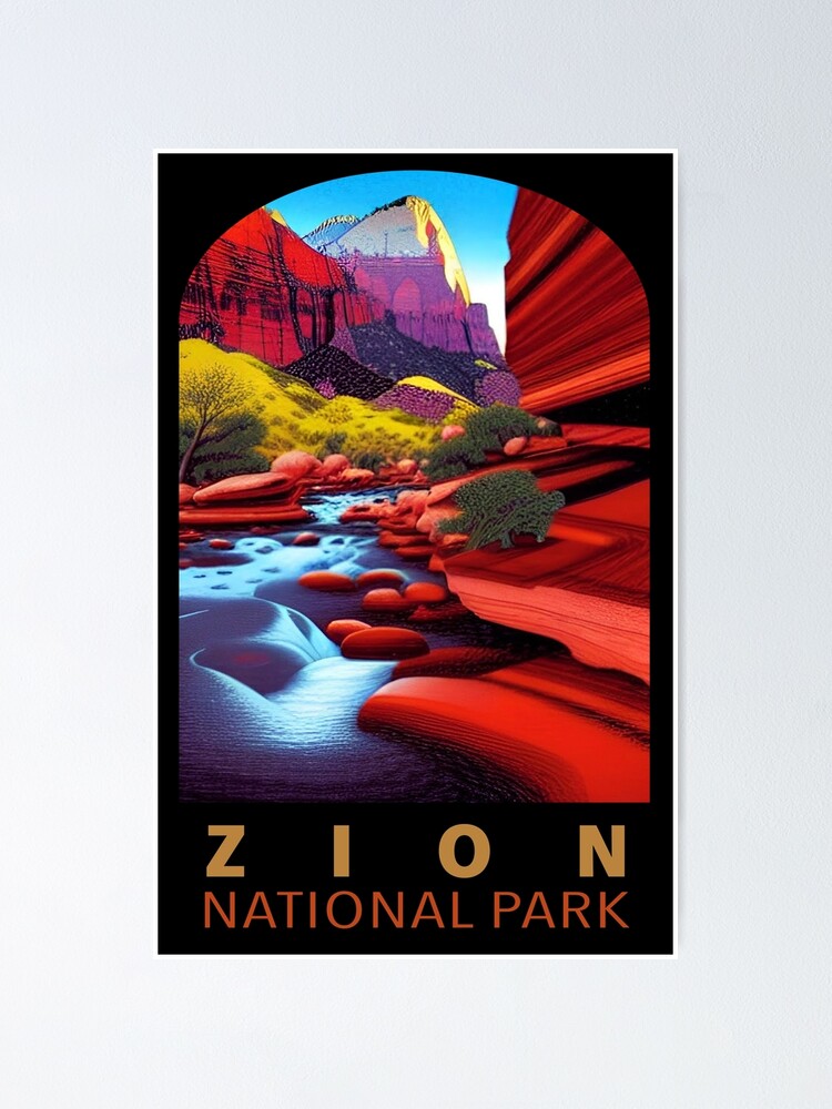 Discover Parc National De Zion, Utah Poster