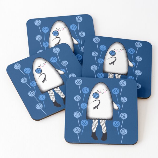 Item preview, Fantasmas con piruleta azul designed and sold by missmann.
