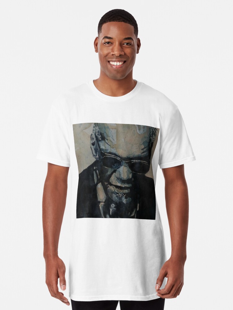 RAY CHARLES JAZZ NEW COTTON GREY GREY T-SHIRT 