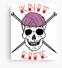 knit life Canvas Print