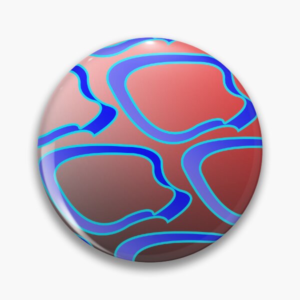 Item preview, Blue colored shapes on red and black background designed and sold by Bigrow.