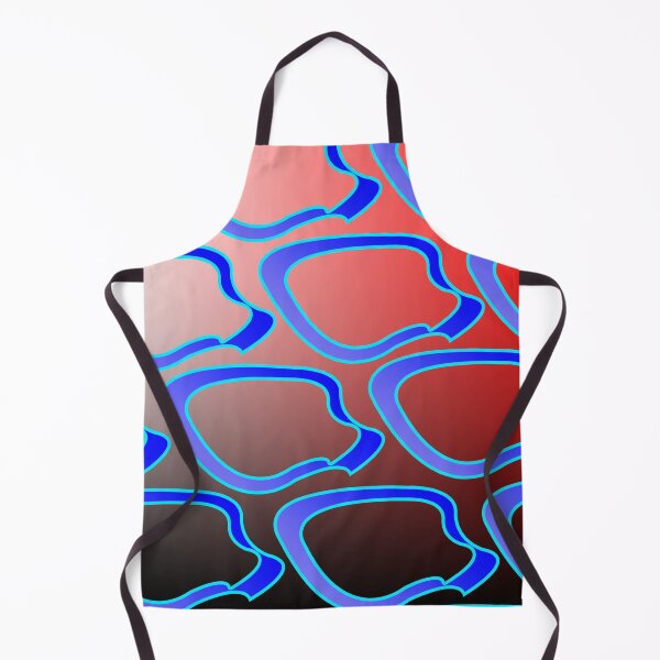 Item preview, Blue colored shapes on red and black background designed and sold by Bigrow.