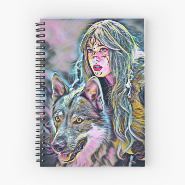 Item preview, Lady and her wolf designed and sold by MagiLand ⭐⭐⭐⭐⭐.