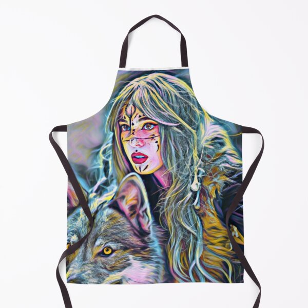 Item preview, Lady and her wolf designed and sold by MagiLand ⭐⭐⭐⭐⭐.