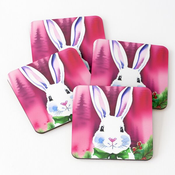 Item preview,  Watercolor Cute Christmas Bunny designed and sold by Mirarima.