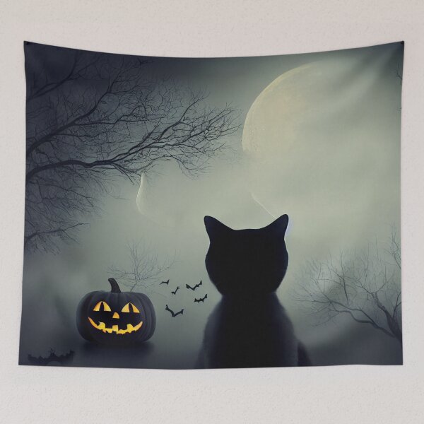 Item preview, Halloween Cat with pumpkin designed and sold by RileyKyler.