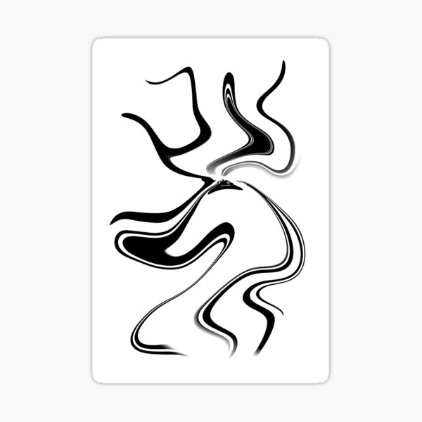 Elk Digital Artwork Sticker