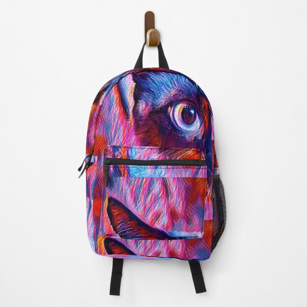 Item preview, Cute Siamese cat head in blue and violet - digital painting designed and sold by NickoPrints.