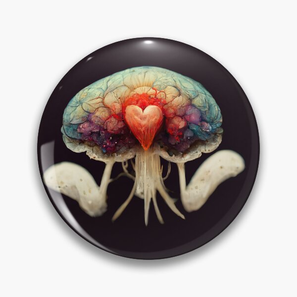 Item preview, Tentacle Brain with Hearts Shrugging Hugging  designed and sold by BigBrainThreads.