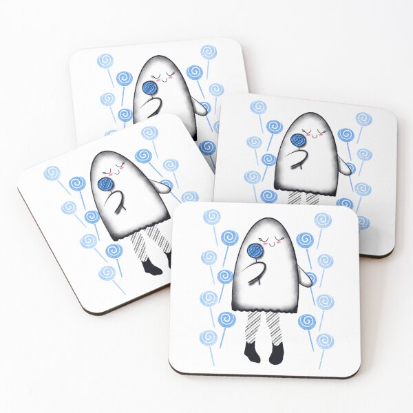 Item preview, Fantasmas con piruleta azul 2 designed and sold by missmann.