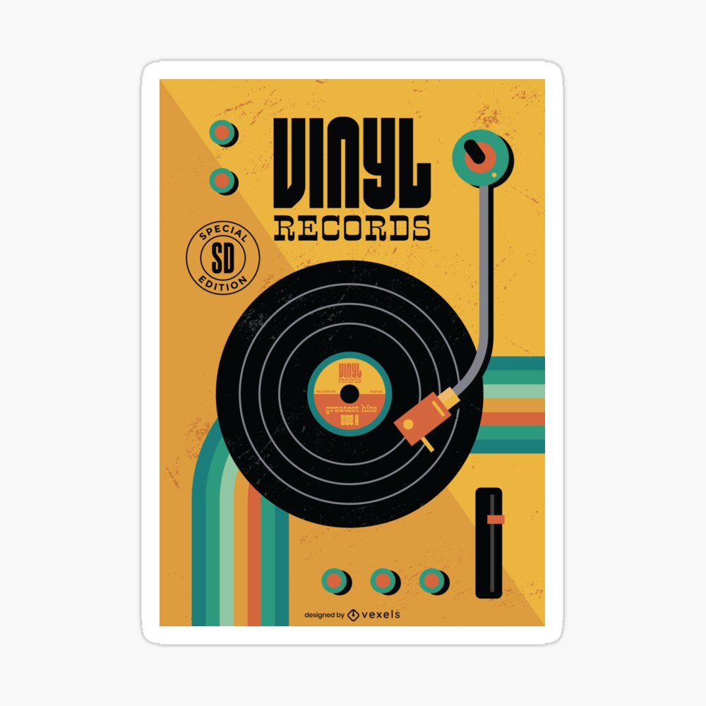 Retro Vinyl Records Record Player" Greeting Card Sale by bcv122 | Redbubble