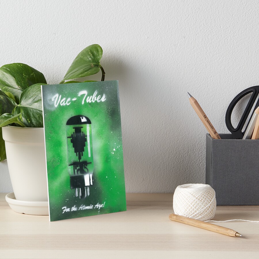 "Vintage Vacuum Tube Poster" Art Board Print by Bwebbmann Redbubble